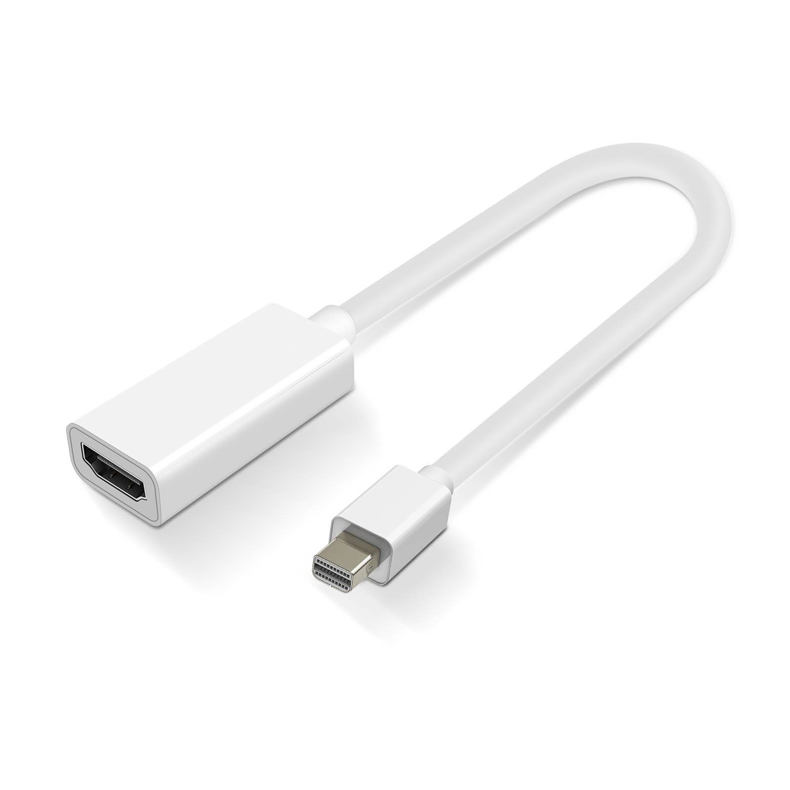 Adaptateur Mini DisplayPort Mâle vers HDMI Femelle MacBook 4K Full HD-1