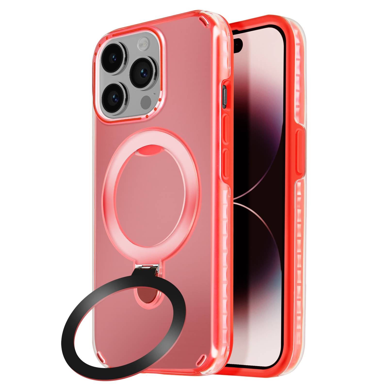 Coque MagSafe pour iPhone 14 Pro Antichoc avec Support Pliable-0