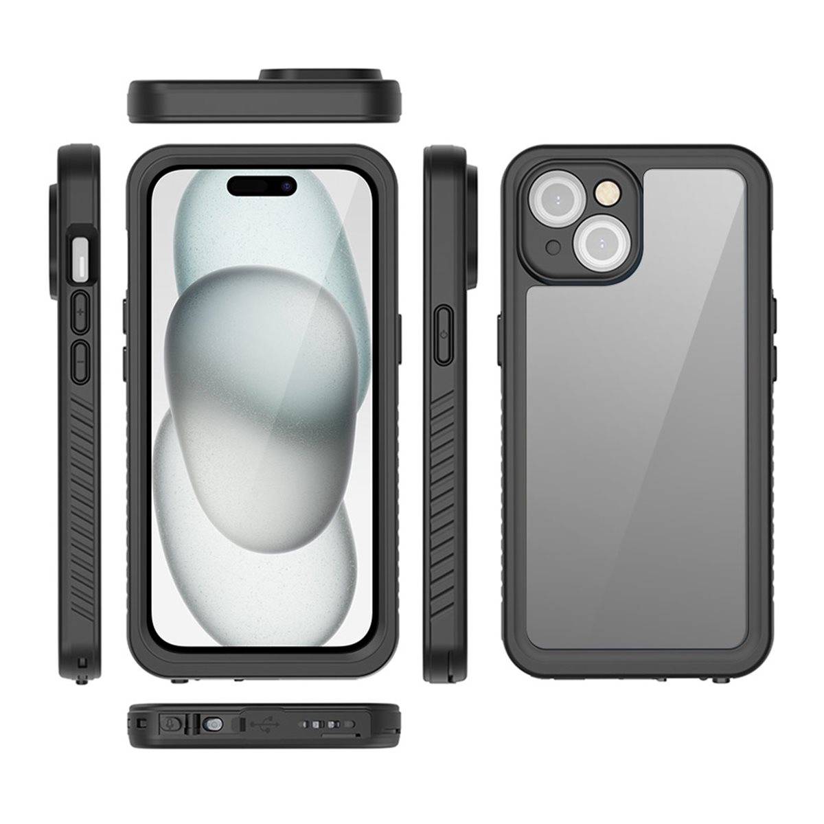 Coque pour iPhone 15 Plus Protection Complète à 360° Étanche IP68 Renforcée-1