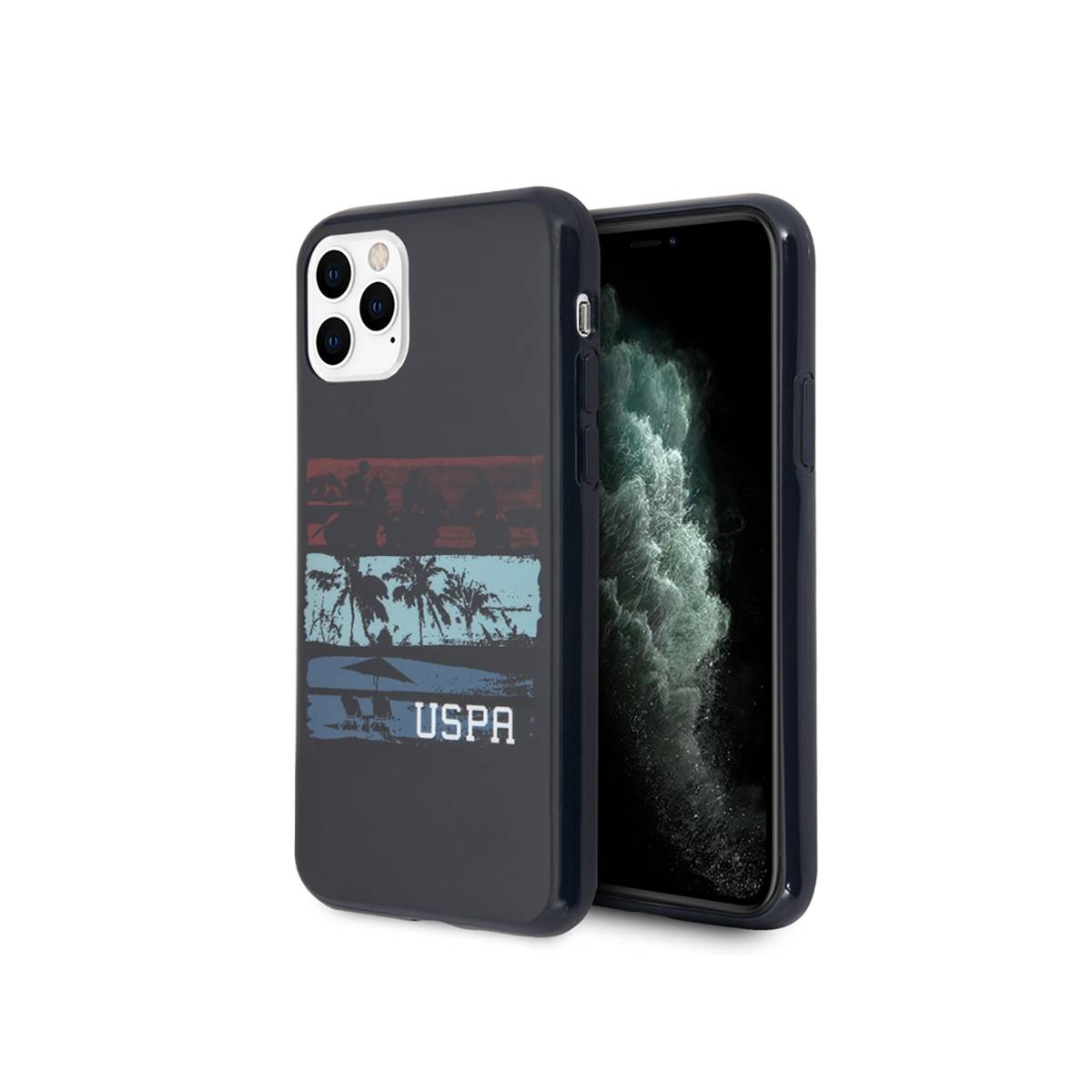 Coque pour Apple iPhone 11 Pro Max Gamme Tricolor Stripes en TPU-1