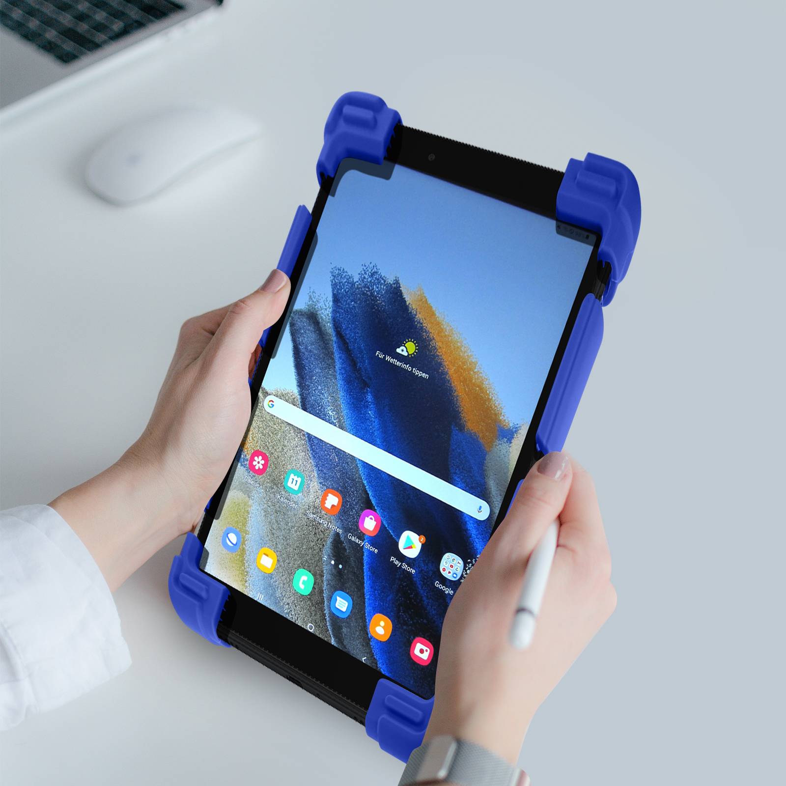 Coque pour Tablette 7.9 à 9 pouces Universel Bumper Silicone Gel Mode Support-4