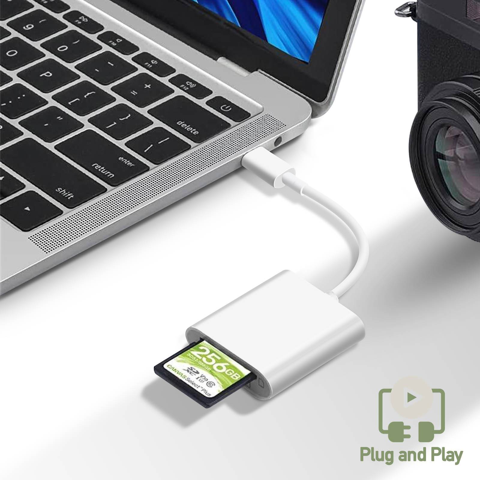 Lecteur Carte Universel pour micro SD / SD / TF, Adaptateur USB-C-4