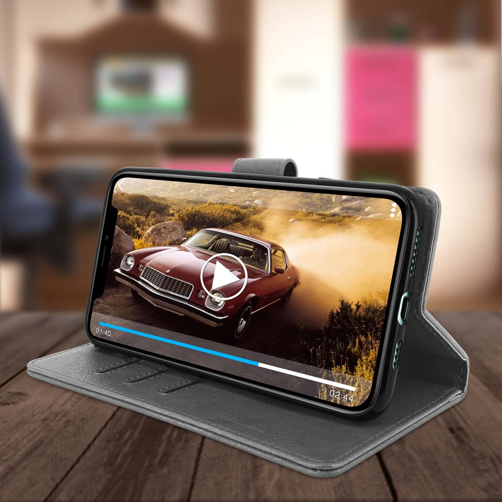 Étui pour iPhone 11 Pro Housse Intégrale Porte-cartes Fonction Support-3