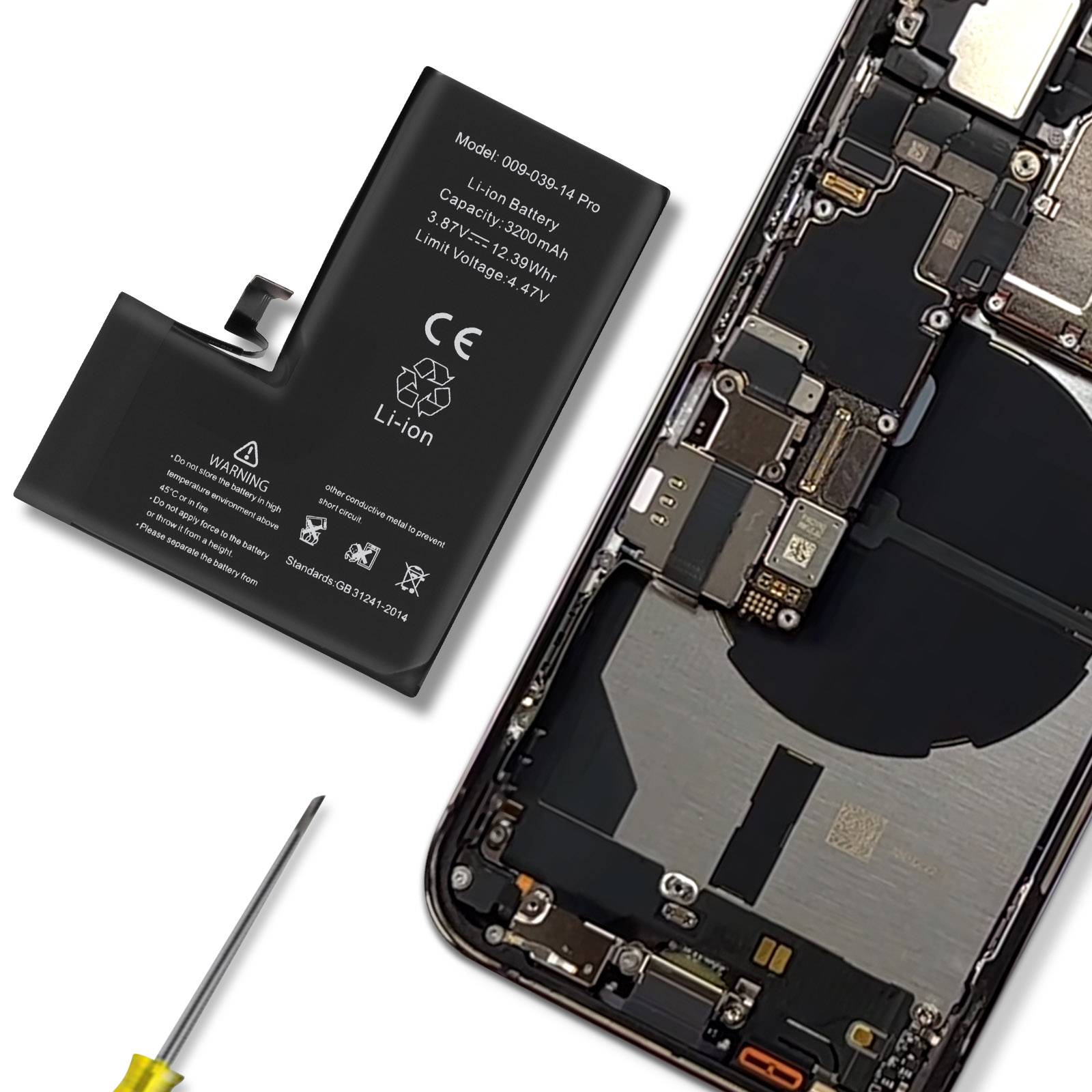 Batterie interne pour Apple iPhone 14 Pro 3200mAh Puce TI intégré-2