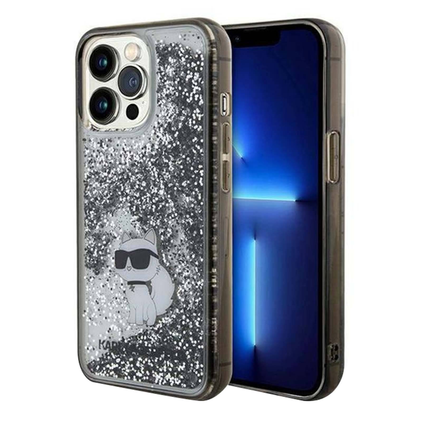 Coque pour iPhone 13 Pro Max Pailletté Choupette Protection Élégant-1