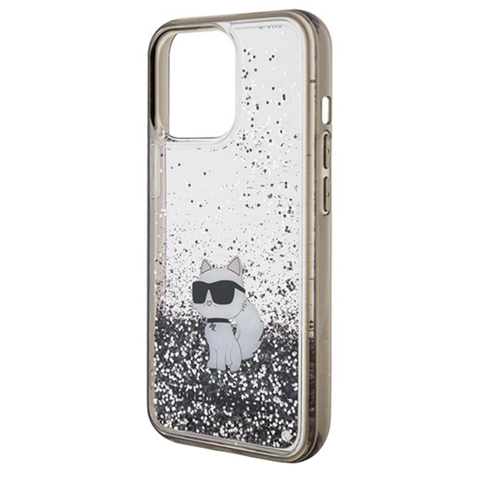 Coque pour iPhone 13 Pro Max Pailletté Choupette Protection Élégant-2