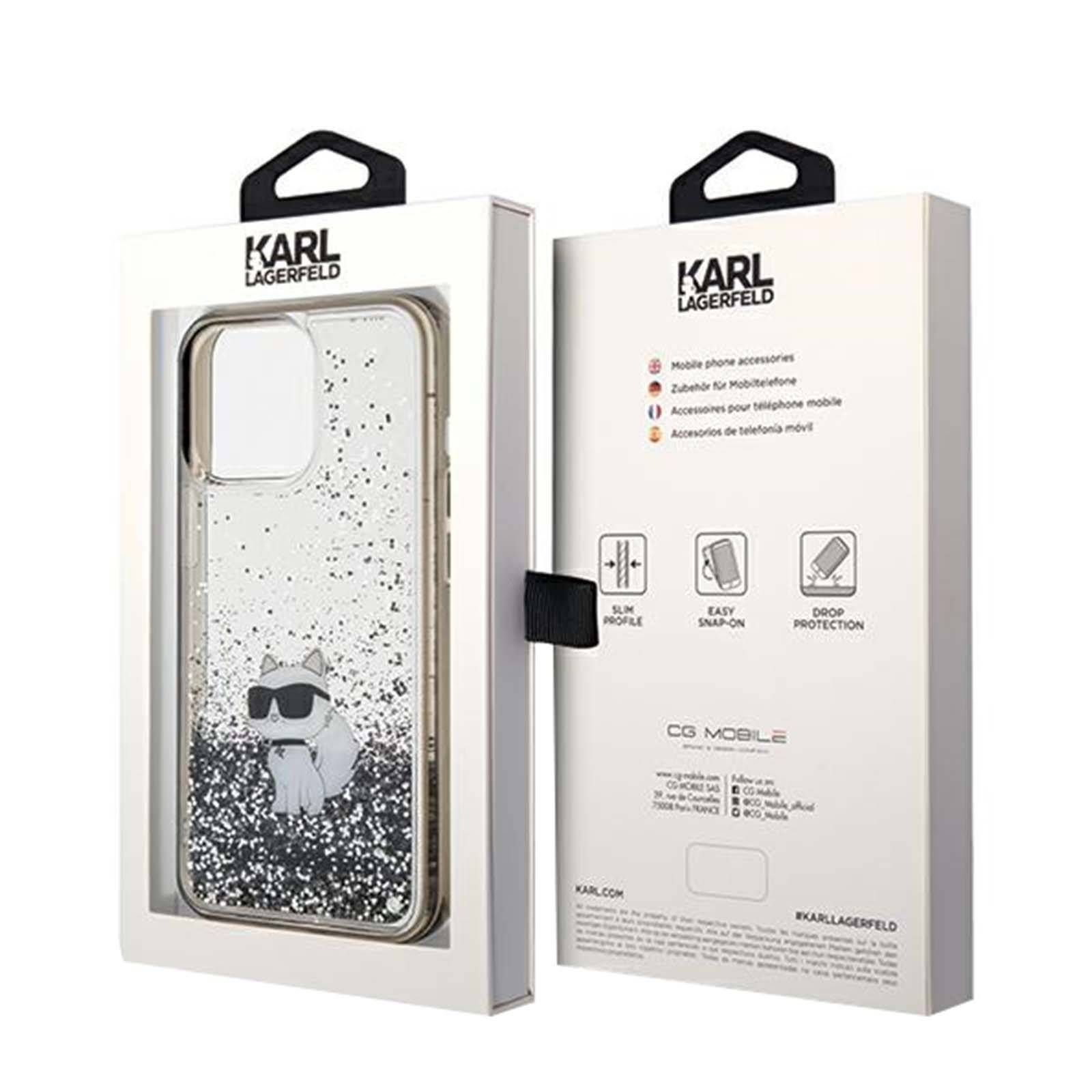 Coque pour iPhone 13 Pro Max Pailletté Choupette Protection Élégant-4