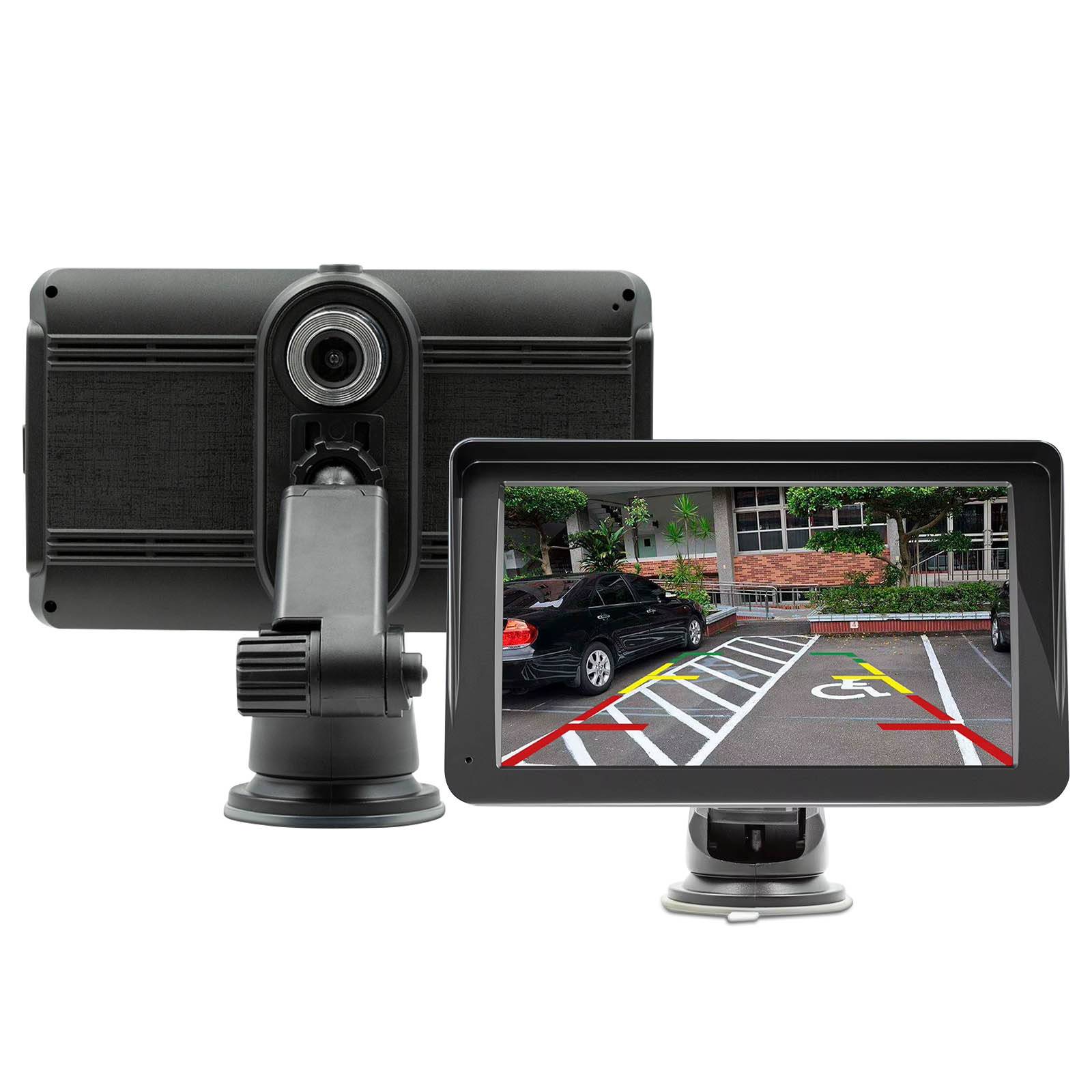Écran voiture 7'' CarPlay Android Auto sans fil avec Support Ventouse-1