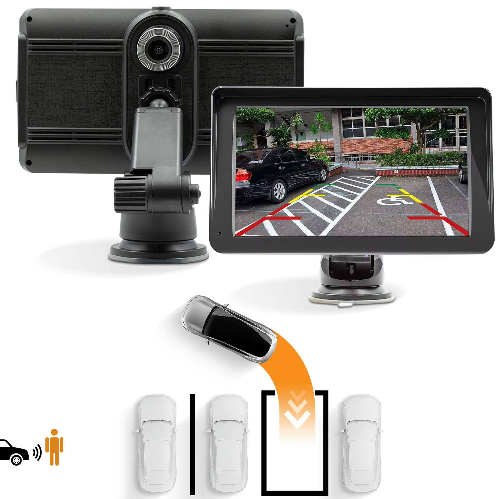 Écran voiture 7'' CarPlay Android Auto sans fil avec Support Ventouse-2