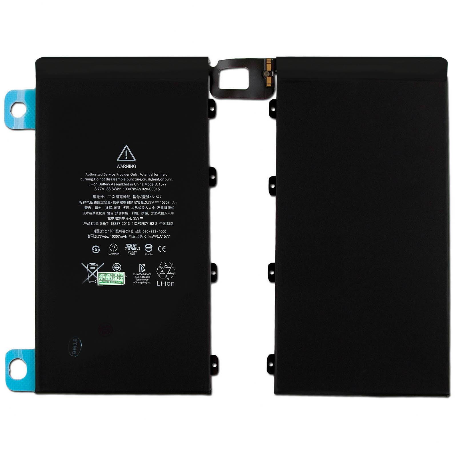 Batterie pour iPad Pro 12.9 10 307mAh Li-Ion Remplace 1ICP3/87/162-2-0