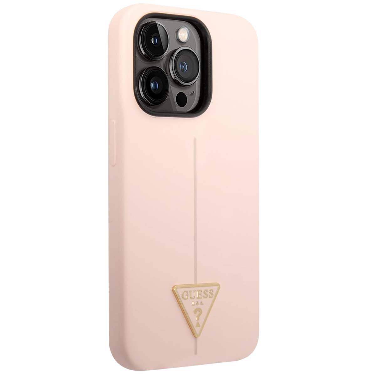 Coque Silicone pour iPhone 14 Pro Max Logo Triangle Antichoc Anti Rayures-1