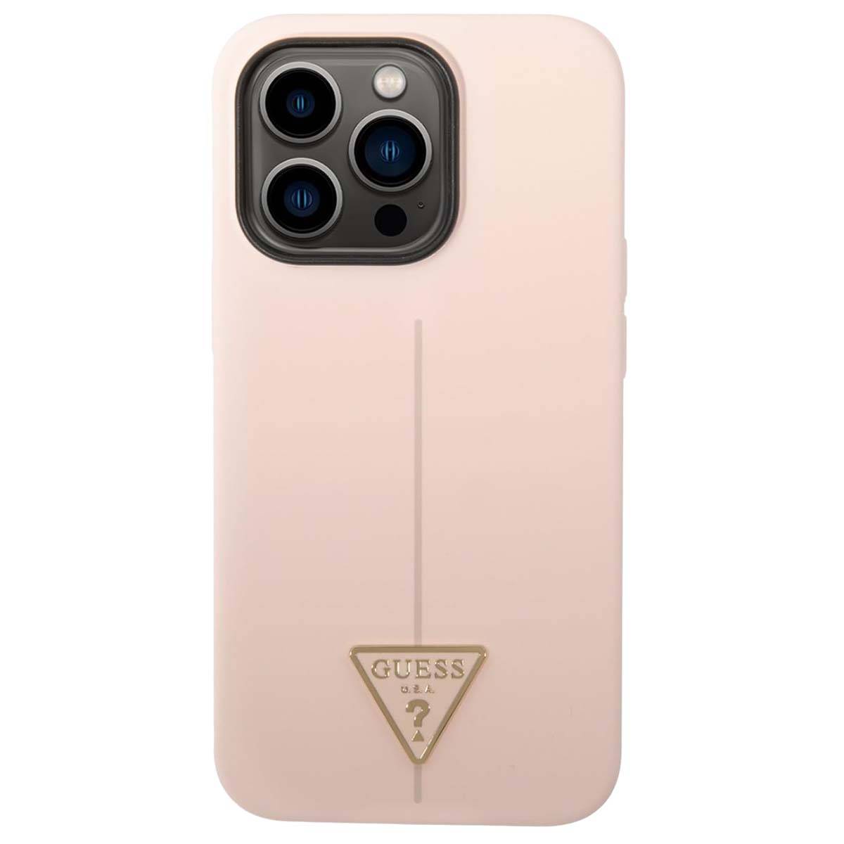 Coque Silicone pour iPhone 14 Pro Max Logo Triangle Antichoc Anti Rayures-2