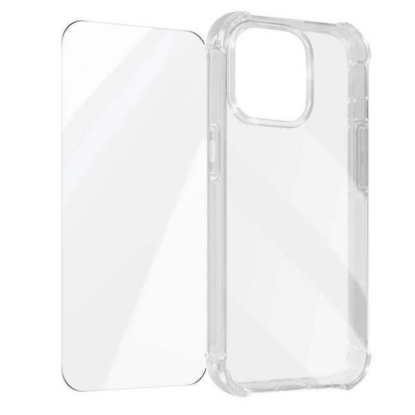 Coque pour iPhone 15 Pro Coins Renforcés Antichoc + Verre Trempé 9H
