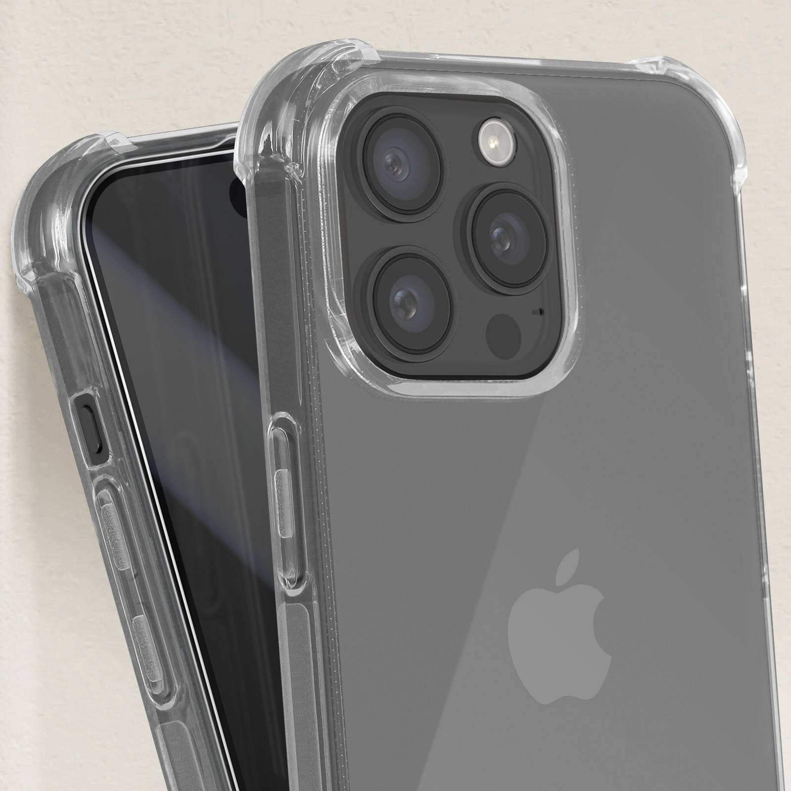 Coque pour iPhone 15 Pro Coins Renforcés Antichoc + Verre Trempé 9H-3