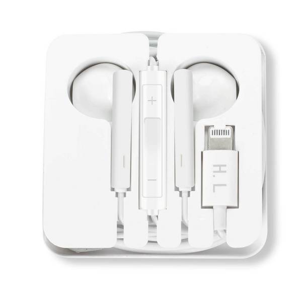 Écouteurs iPhone Lightning Filaires Kit Mains Libres Télécommande Micro
