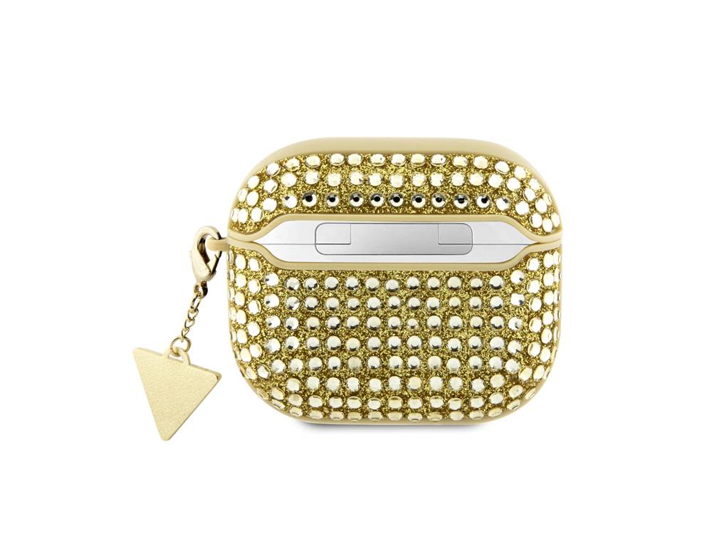 Coque pour Airpods 3 4G Diamond avec Charm Triangle Scintillant Ornée de Strass-1