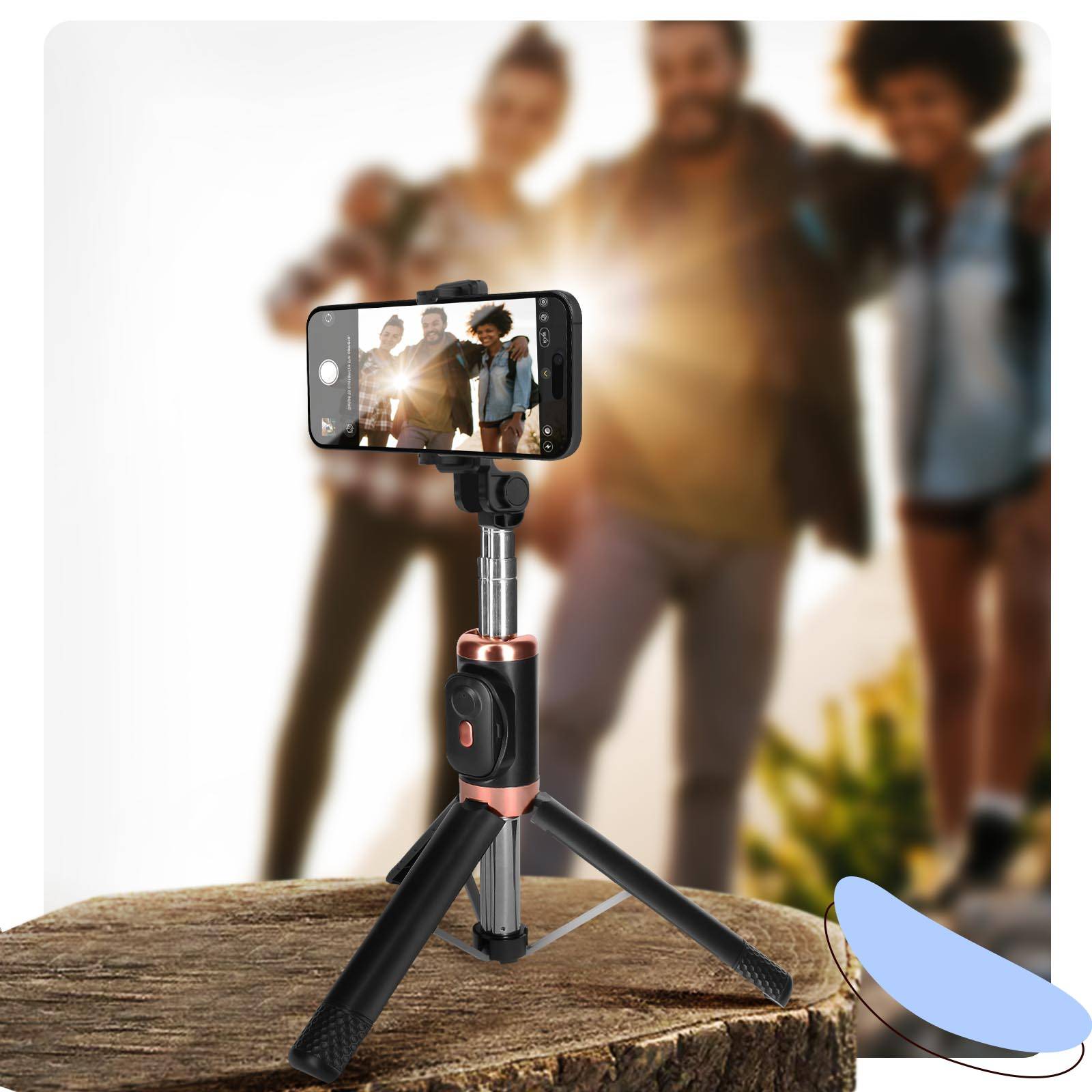 Perche à Selfie avec Télécommande Bluetooth intégrée-2