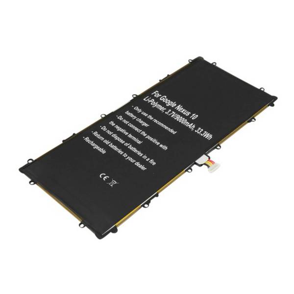 Batterie pour Google Nexus 10 Li-Polymère 3.7V 9000mAh 33.3Wh Réf SP3496A8H