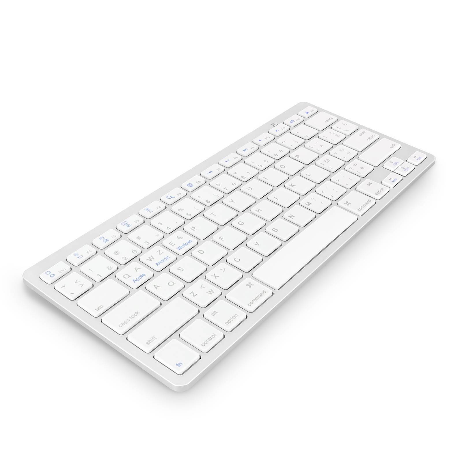 Clavier Bluetooth AZERTY et QWERTY Mécanisme à ciseaux Temps réponse 0.2s-1