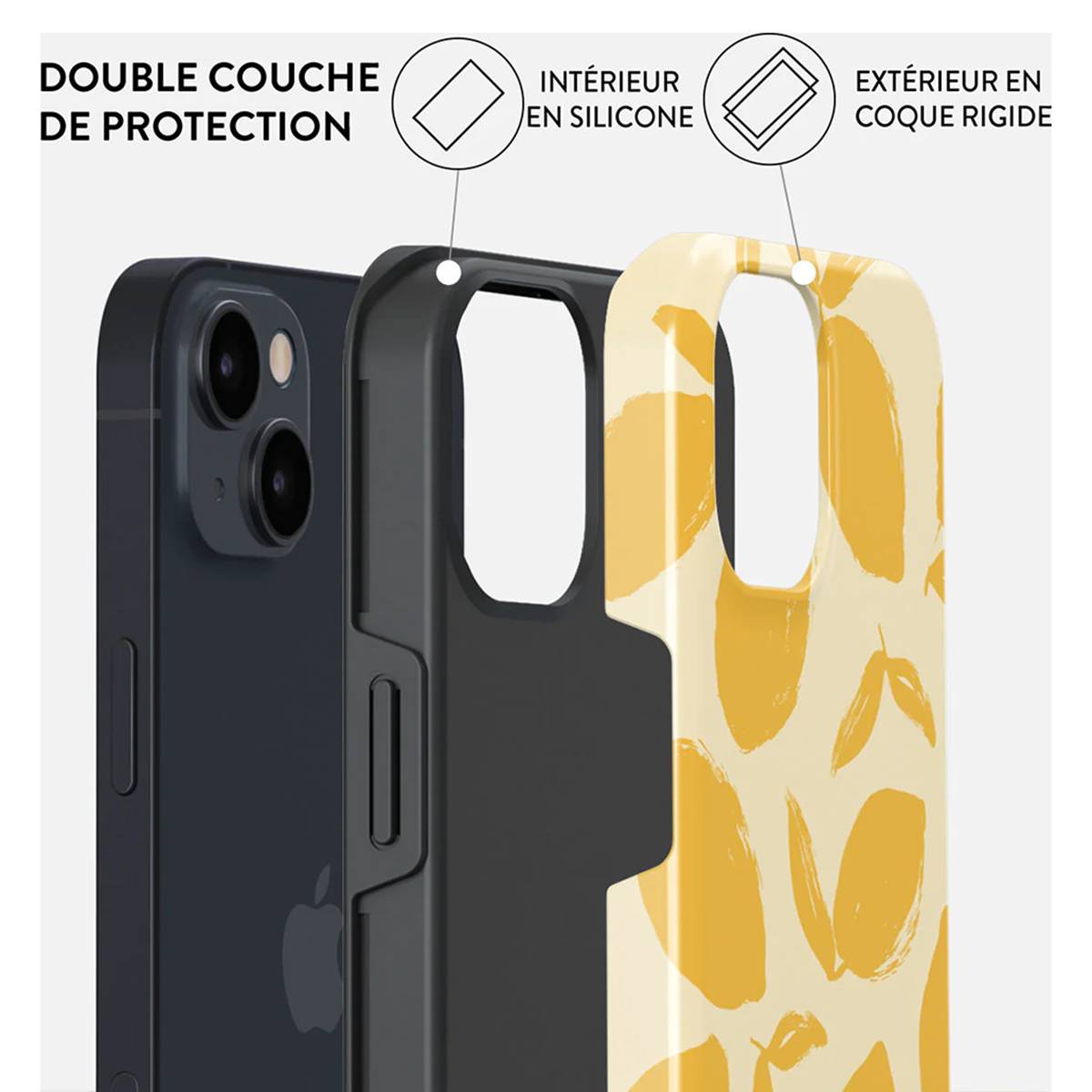 Coque pour iPhone 13 MagSafe Tough Antichocs Modèle Lemon Tart-2