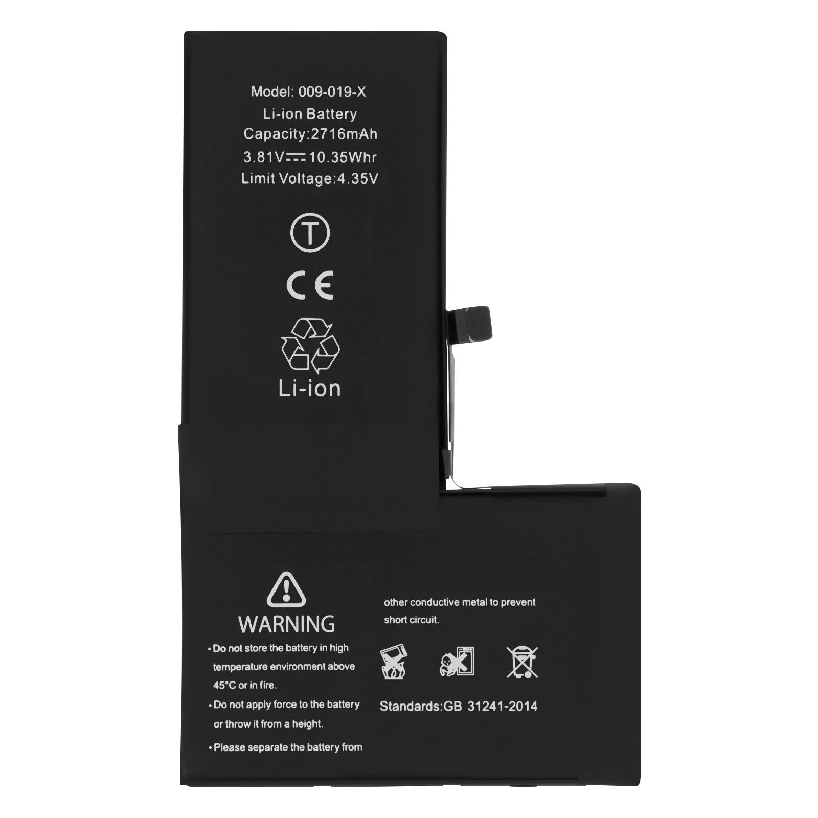 Batterie pour Apple iPhone X 2716mAh 100% compatible-0