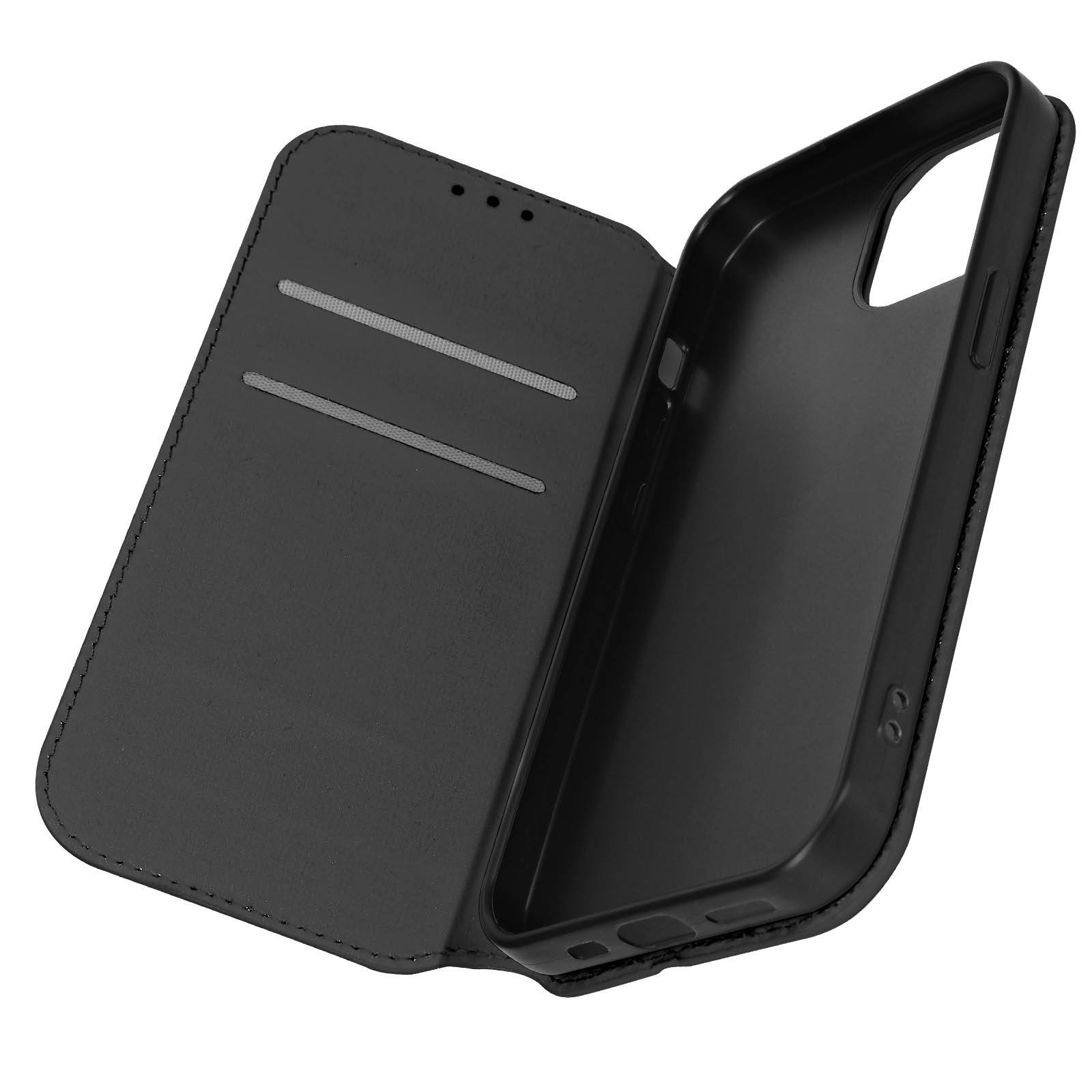 Étui pour iPhone 15 Plus Porte-carte Support Vidéo Clapet Magnétique-0