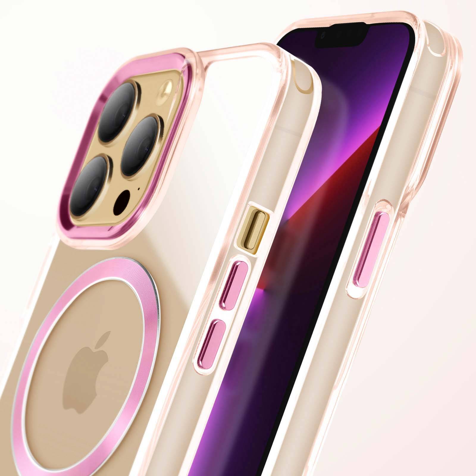 Coque MagSafe pour iPhone 13 Pro Dos Cristal Color-3