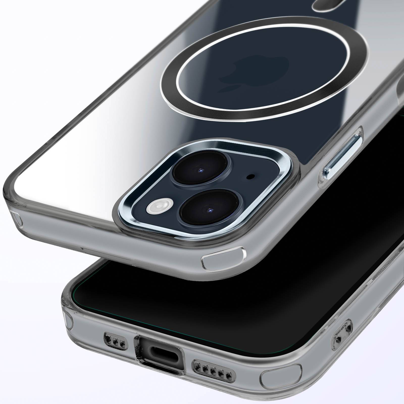 Coque MagSafe pour iPhone 14 et 13 Dos Cristal Color-1