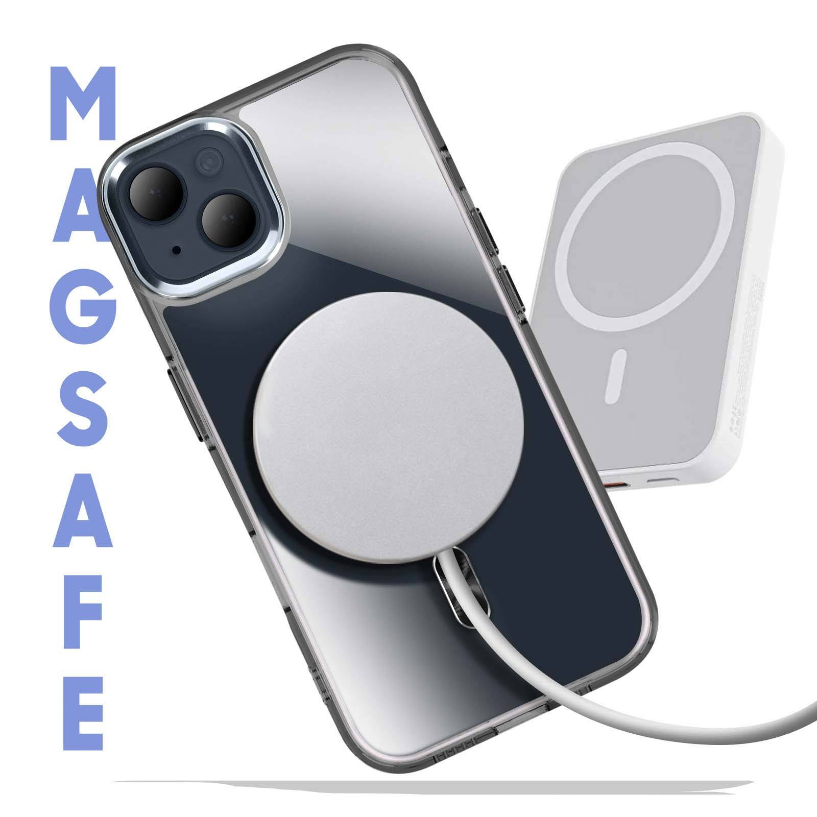 Coque MagSafe pour iPhone 14 et 13 Dos Cristal Color-2