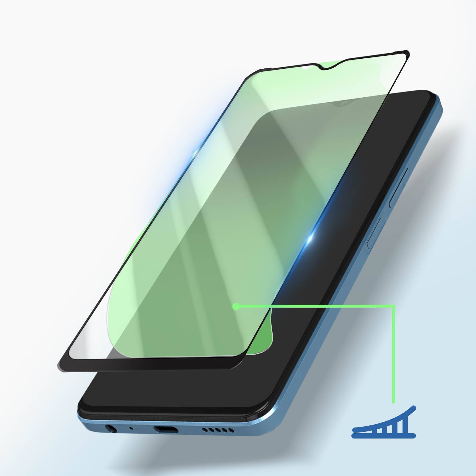 Verre Trempé pour Honor X8 5G , pour Honor X6 et pour Honor 70 Lite Adhésion Totale-4