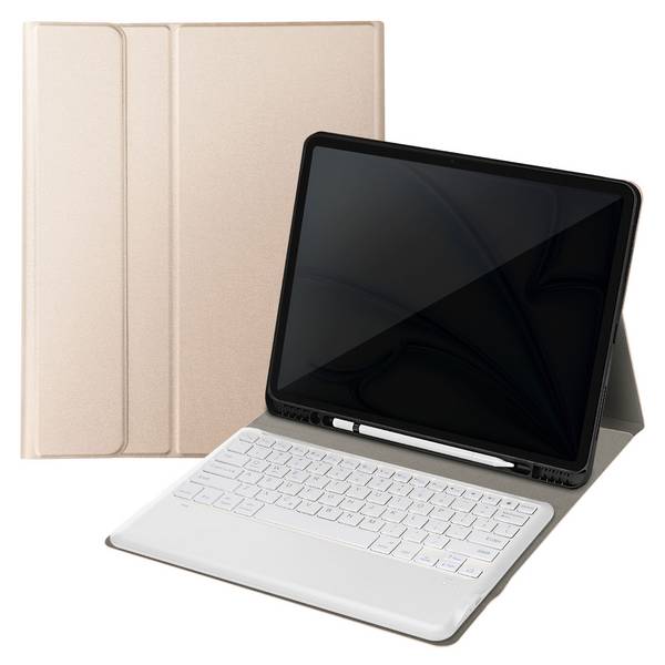 Clavier QWERTY Bluetooth pour iPad Pro 12.9 et Air 13 avec Étui Clapet