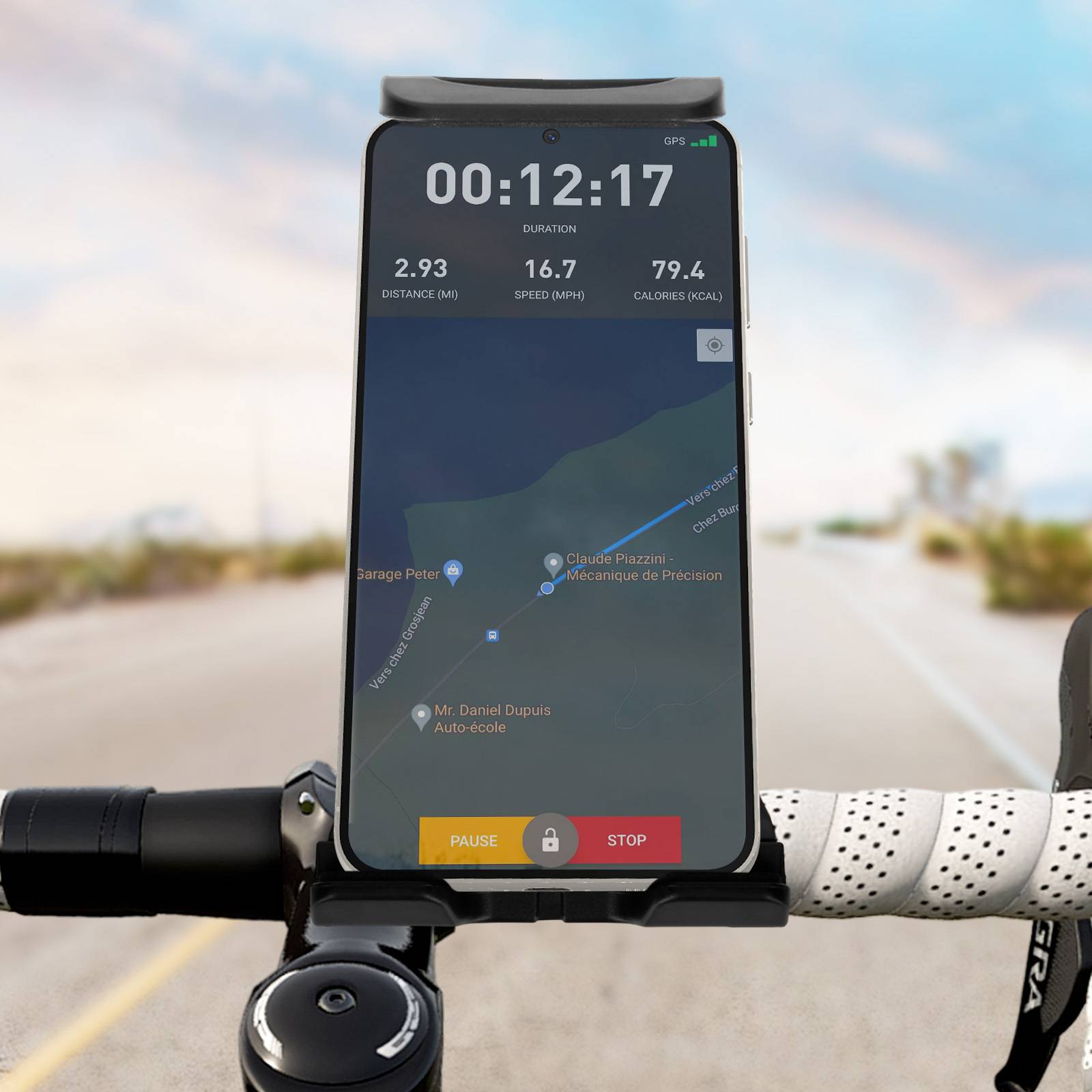 Support 360° pour Smartphone et Tablette : Vélo, Trottinette, Appui-tête-4