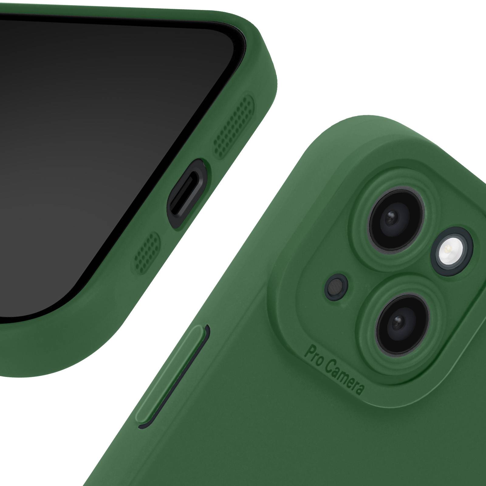 Coque pour iPhone 15 Plus Silicone Mat Protection Caméra-4