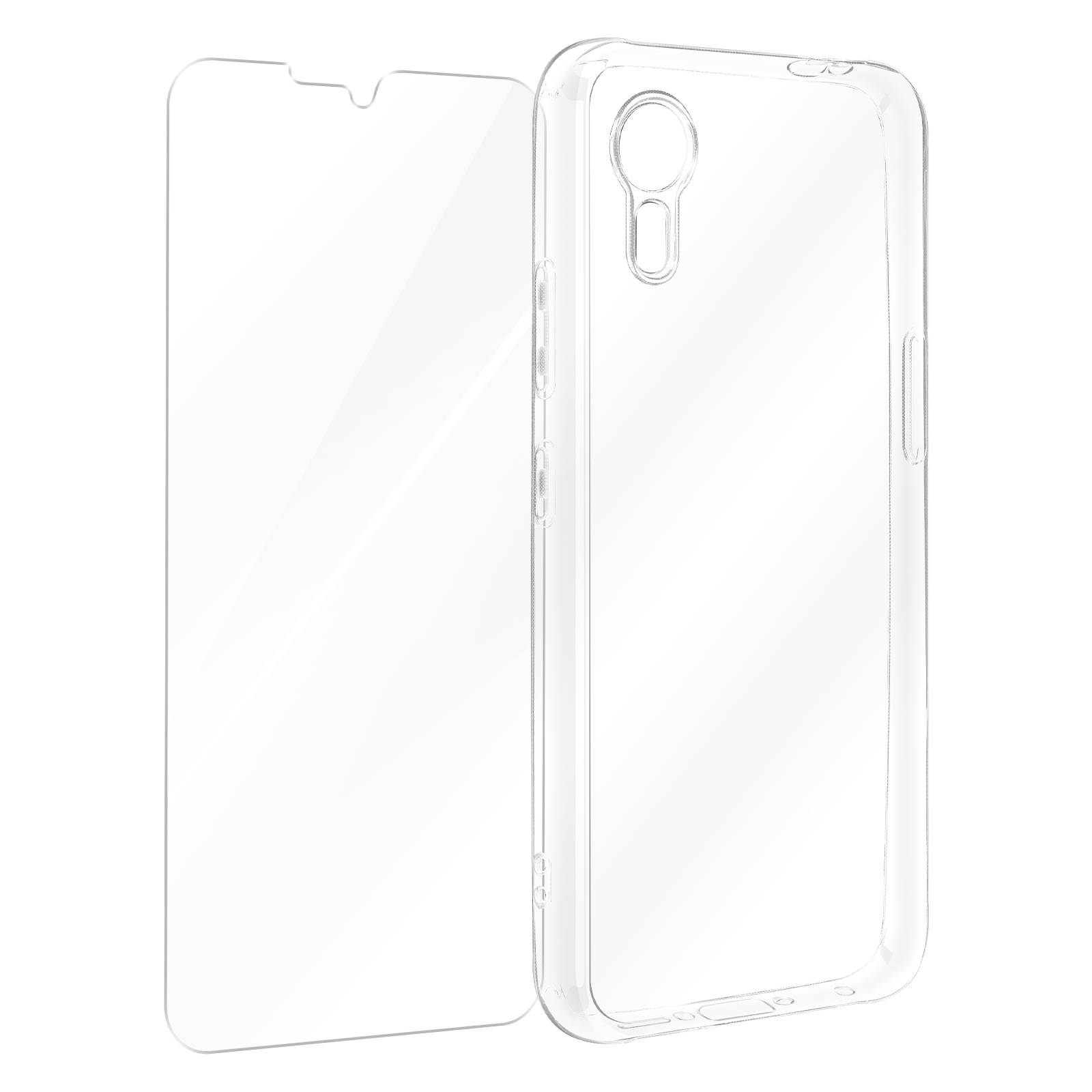Coque pour Samsung Galaxy Xcover 7 Rigide avec Verre Trempé 9H-0