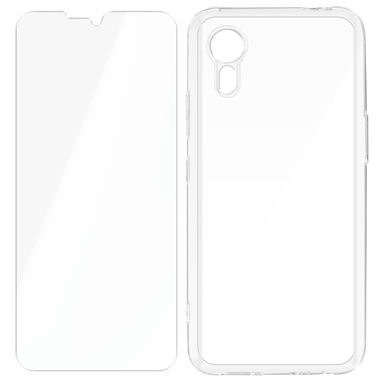 Coque pour Samsung Galaxy Xcover 7 Rigide avec Verre Trempé 9H-1