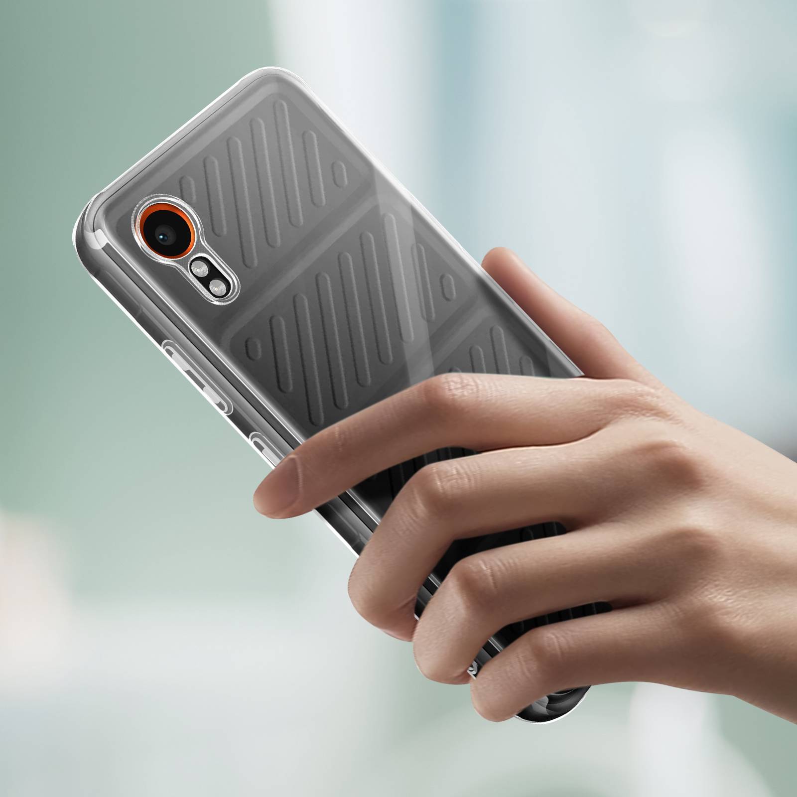 Coque pour Samsung Galaxy Xcover 7 Rigide avec Verre Trempé 9H-2