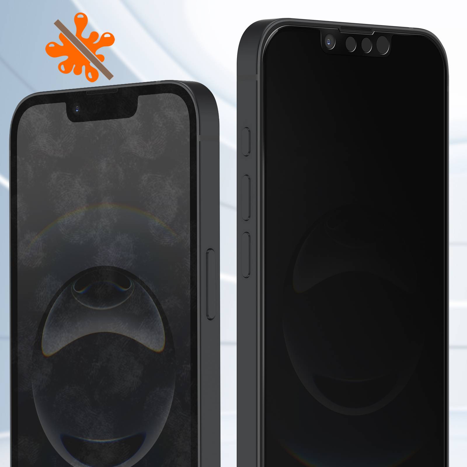 Verre Trempé pour iPhone 16e Anti-espion Dureté 9H-3