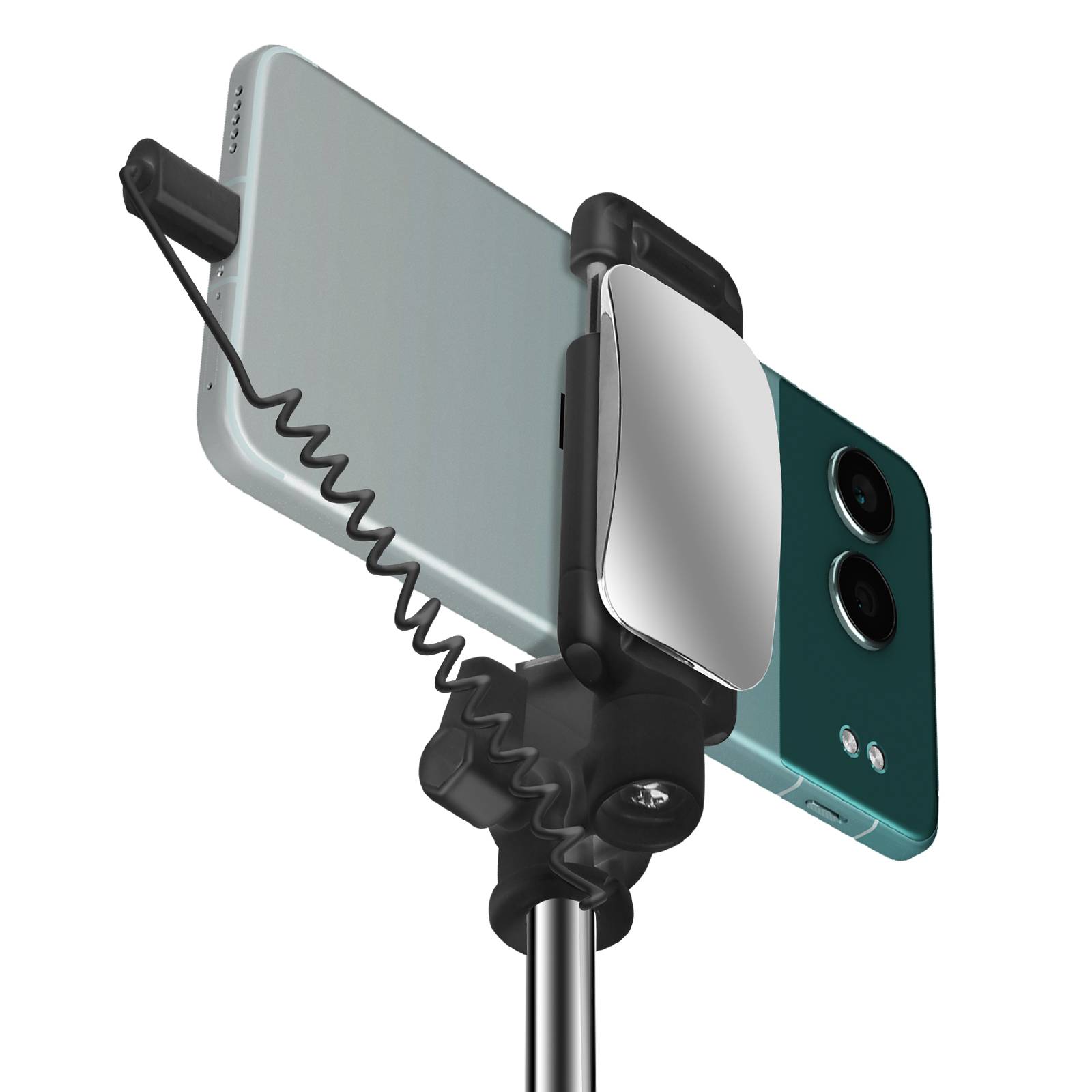 Perche à Selfie Miroir intégré USB C avec Bouton Déclencheur-1