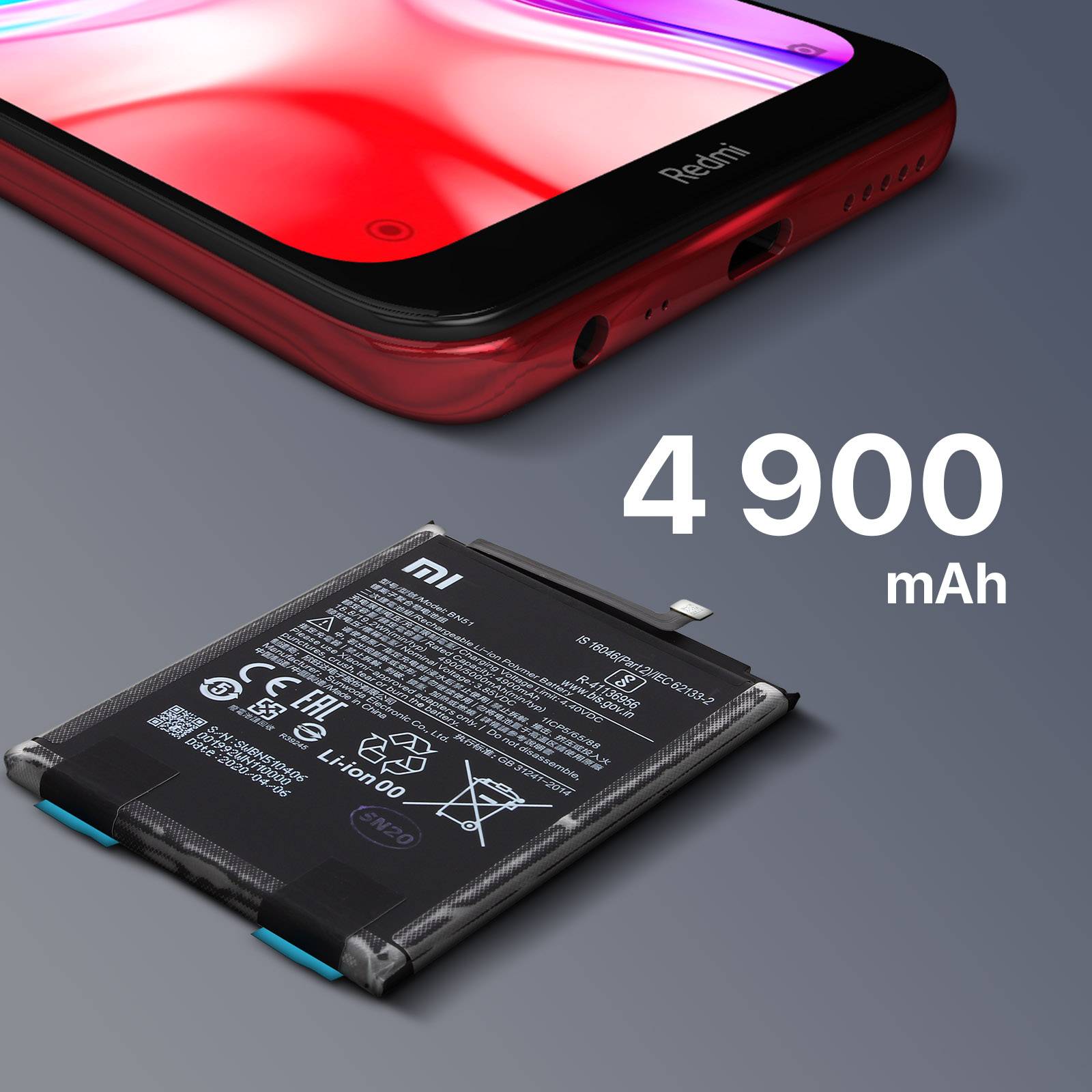 Batterie pour Xiaomi Redmi 8 / 8A 4900mAh BN51 Service Pack-3