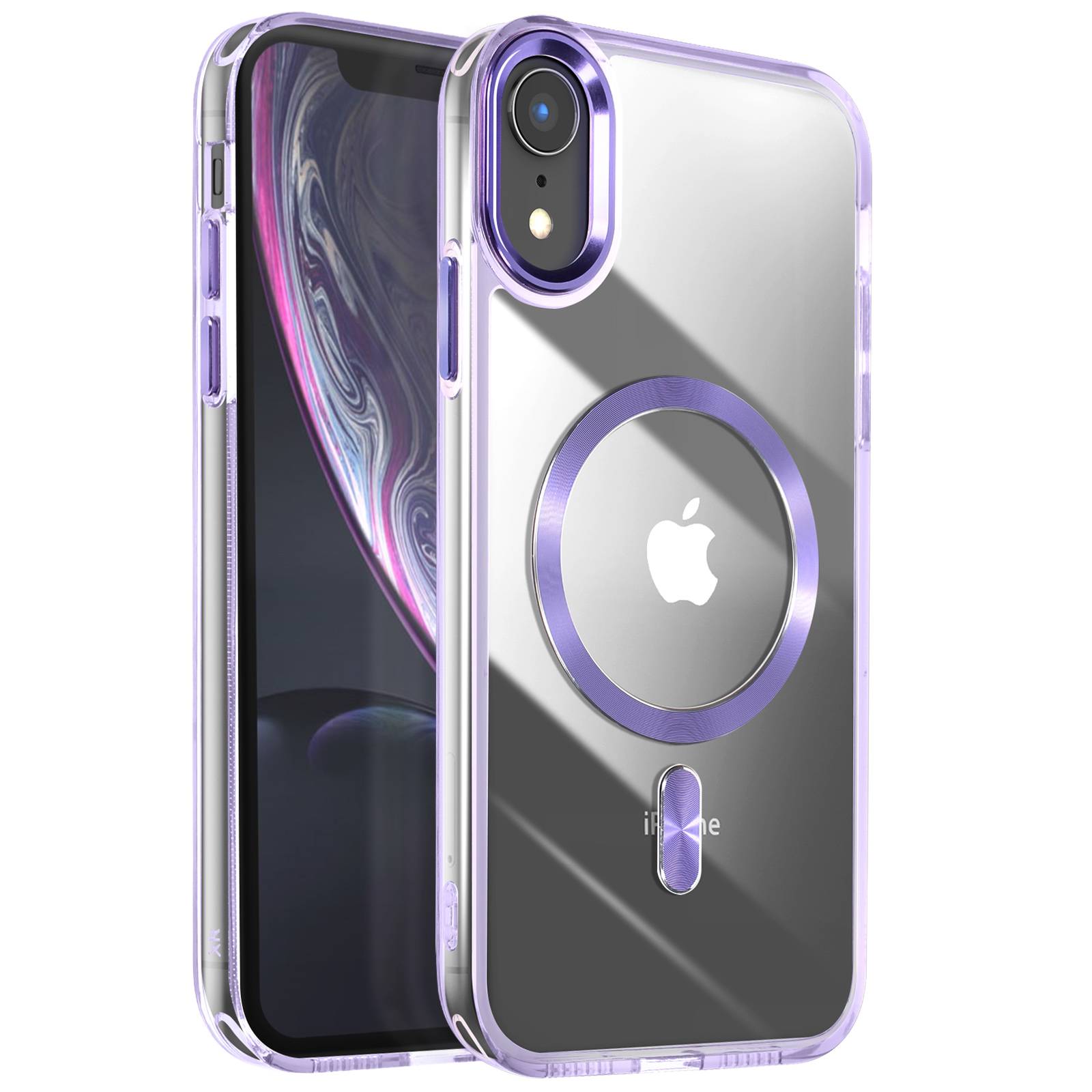 Coque MagSafe pour iPhone XR Dos Cristal Color-0