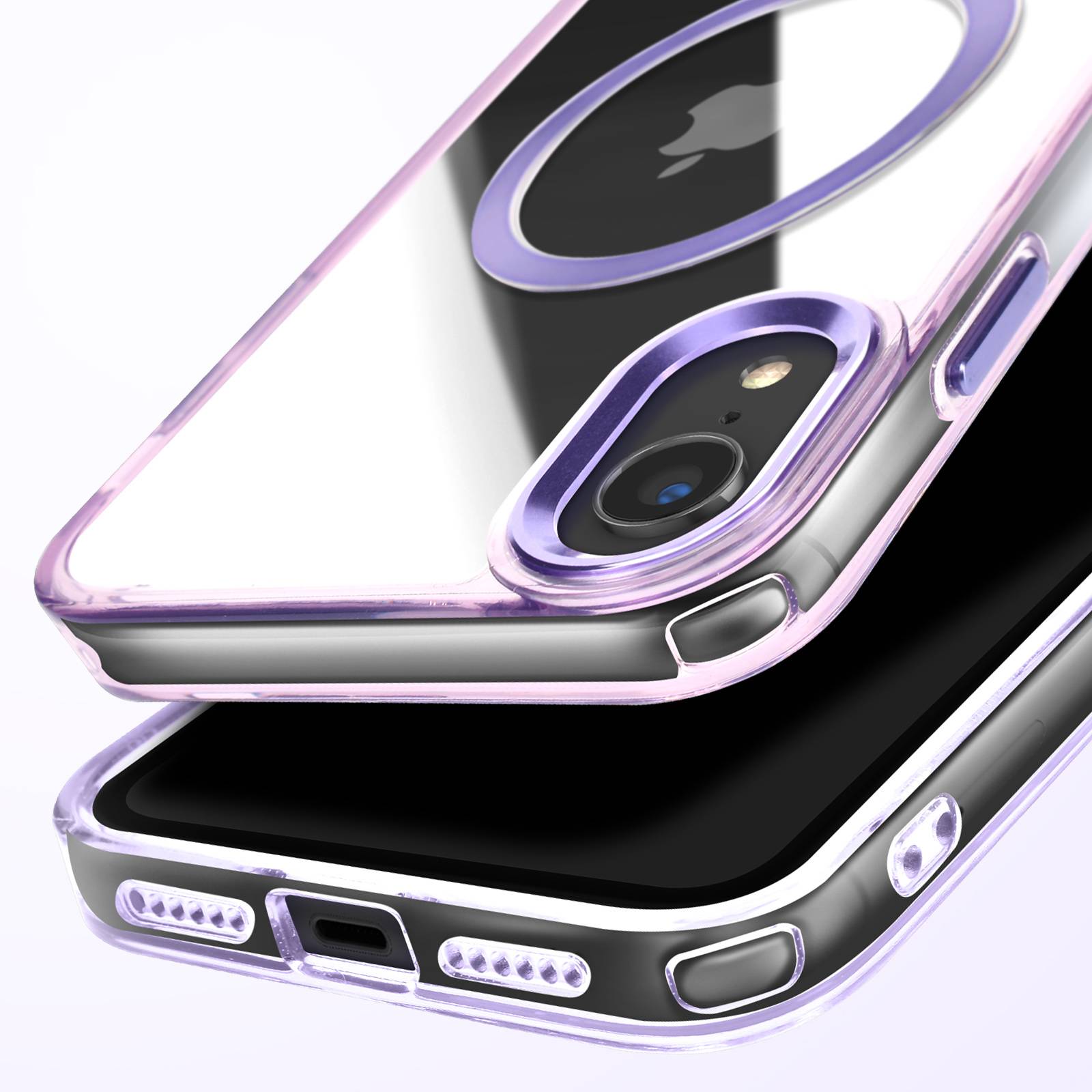 Coque MagSafe pour iPhone XR Dos Cristal Color-1