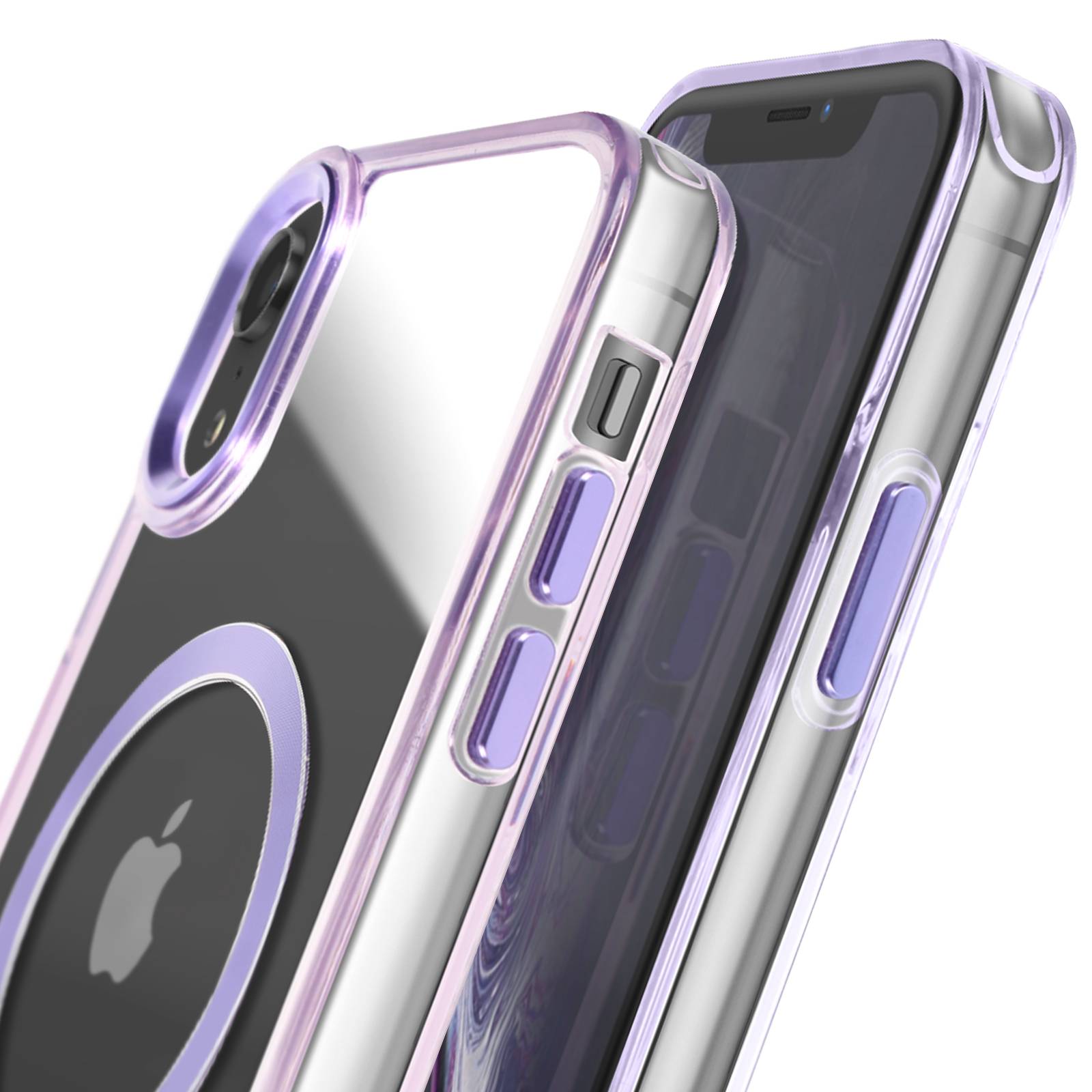 Coque MagSafe pour iPhone XR Dos Cristal Color-3
