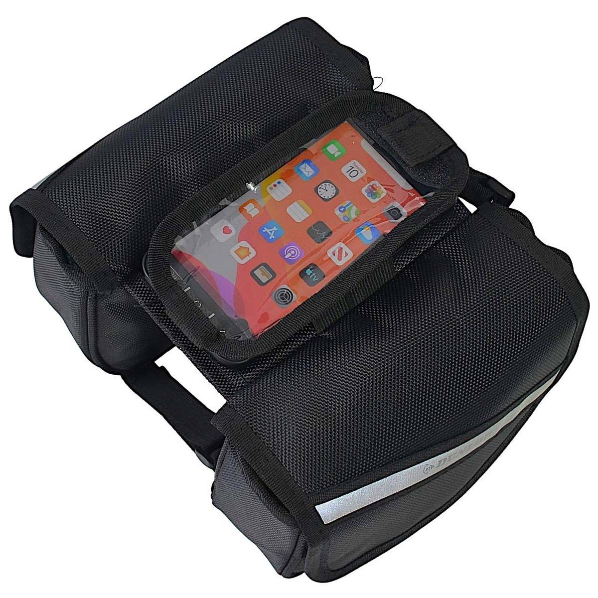 Sacoche pour Cadre Vélo avec Support Smartphone Intégré-1