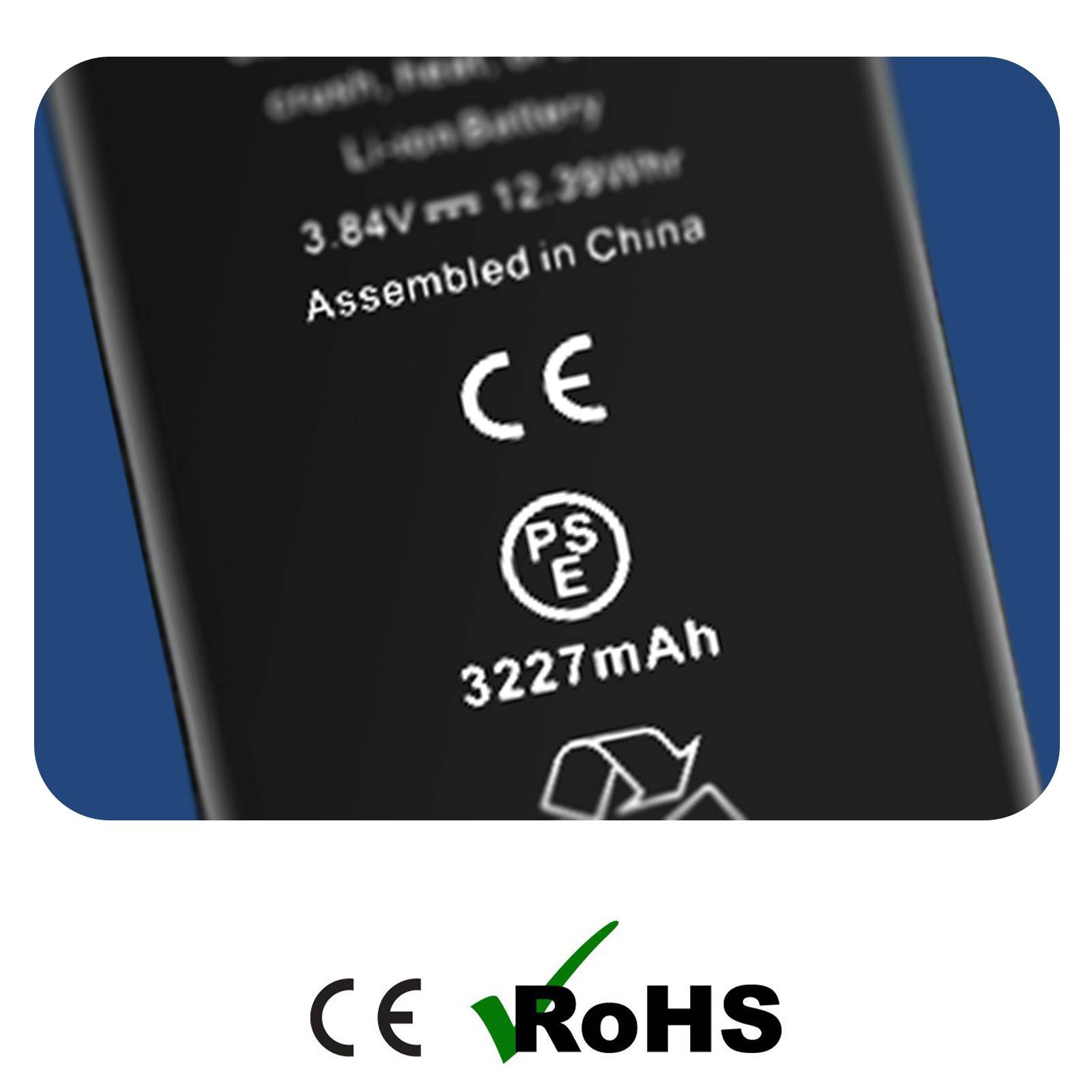 Batterie Sans BMS pour iPhone 13 Capacité 3227mAh-3