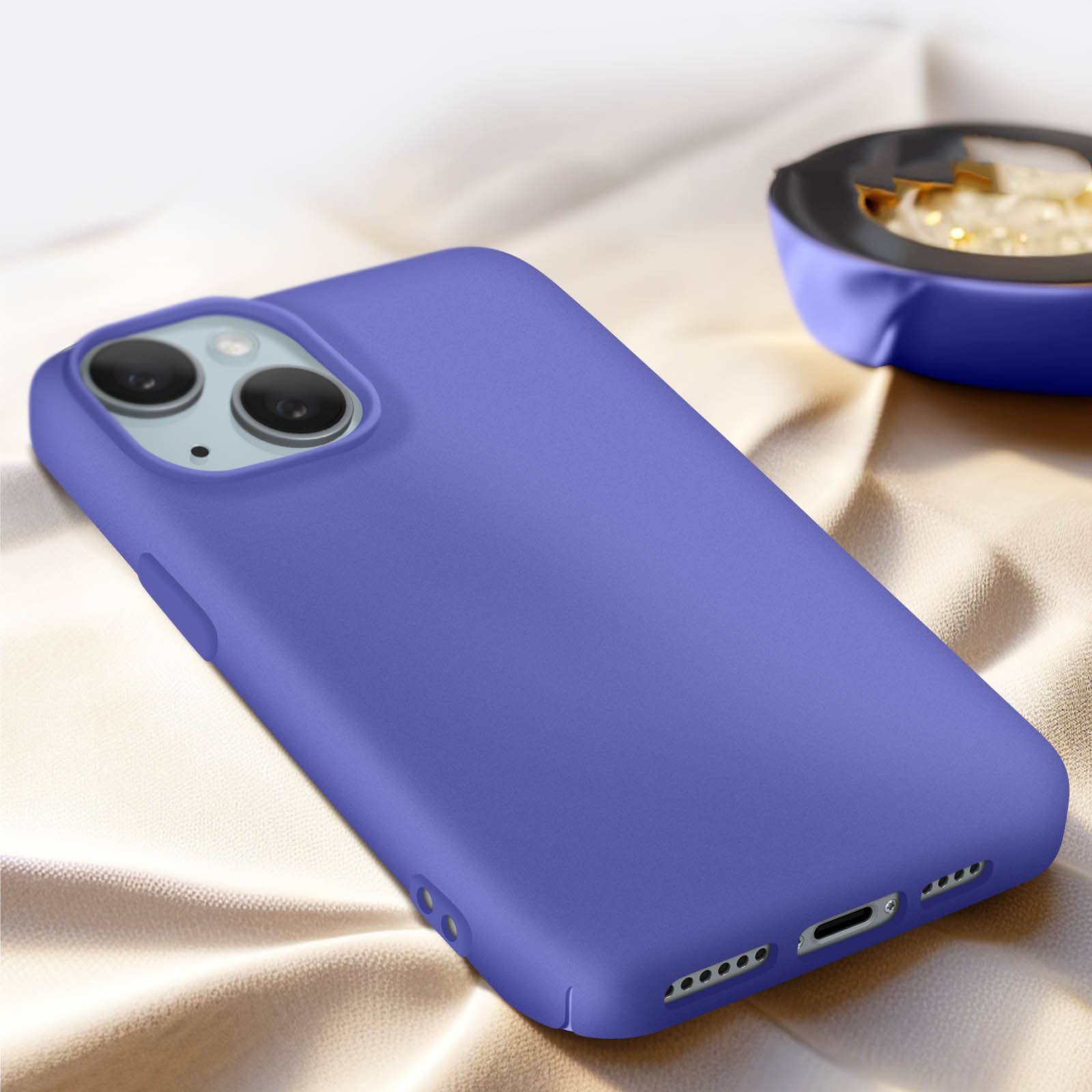 Coque pour iPhone 15 Plus Silicone Premium Semi rigide Mate Douce-3