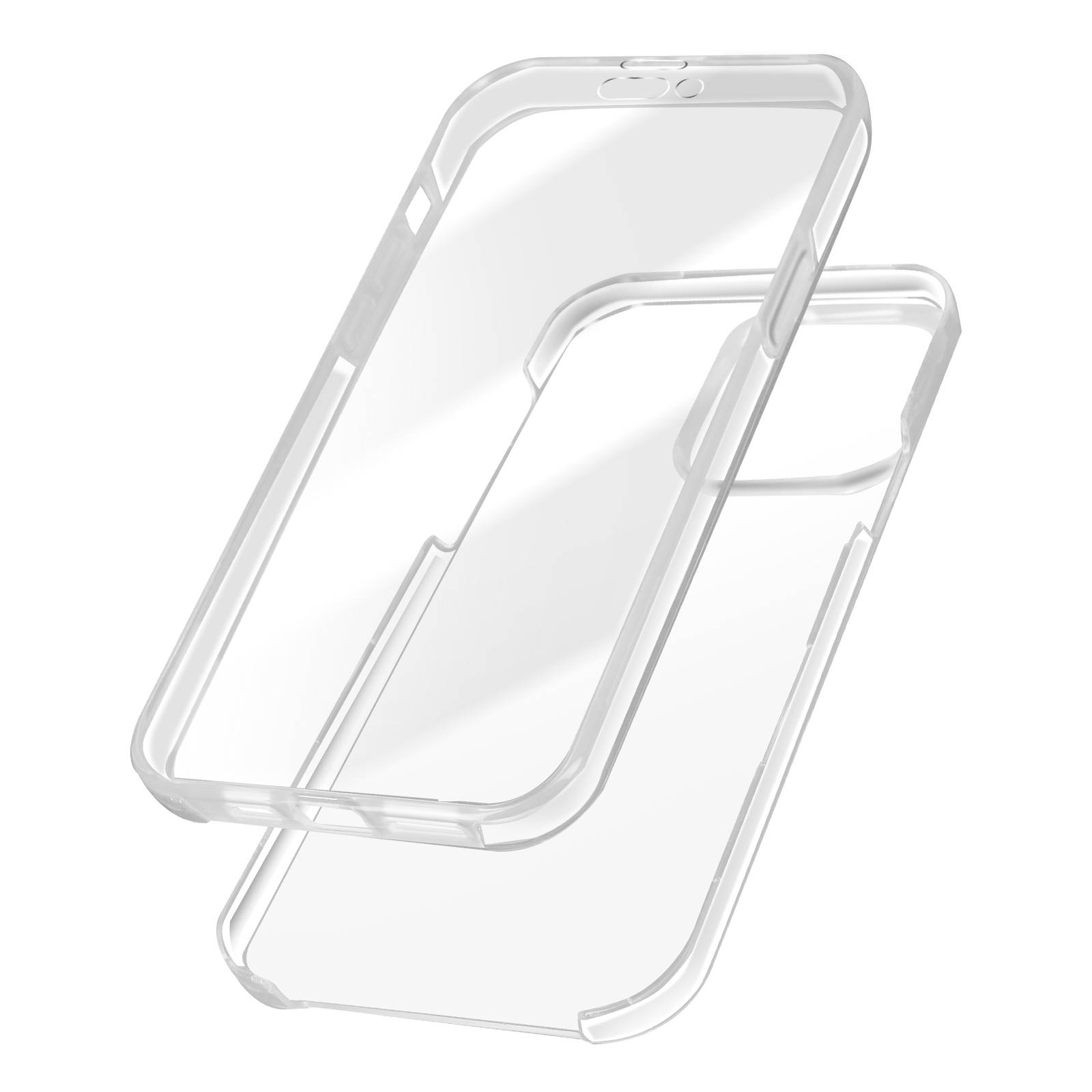 Coque Intégrale pour iPhone 15 Pro Max Arrière Rigide et Avant Souple-0