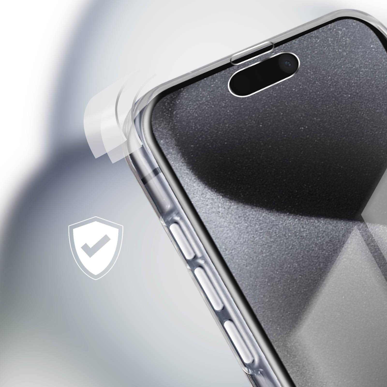 Coque Intégrale pour iPhone 15 Pro Max Arrière Rigide et Avant Souple-2