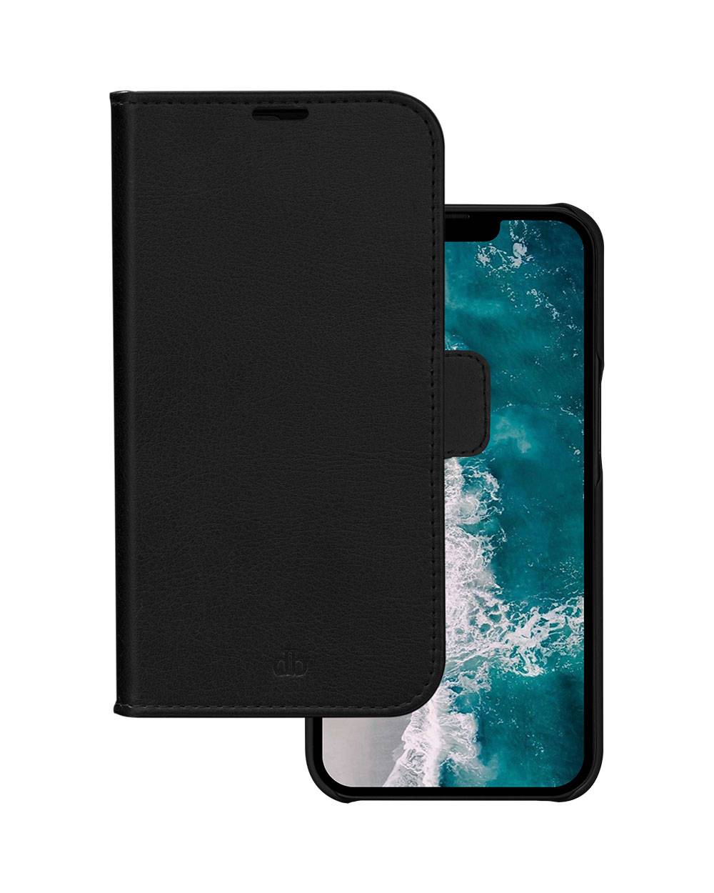 Étui pour iPhone 14 Folio 2 en 1 Modèle Stockholm en Cuir avec Porte-Cartes-0
