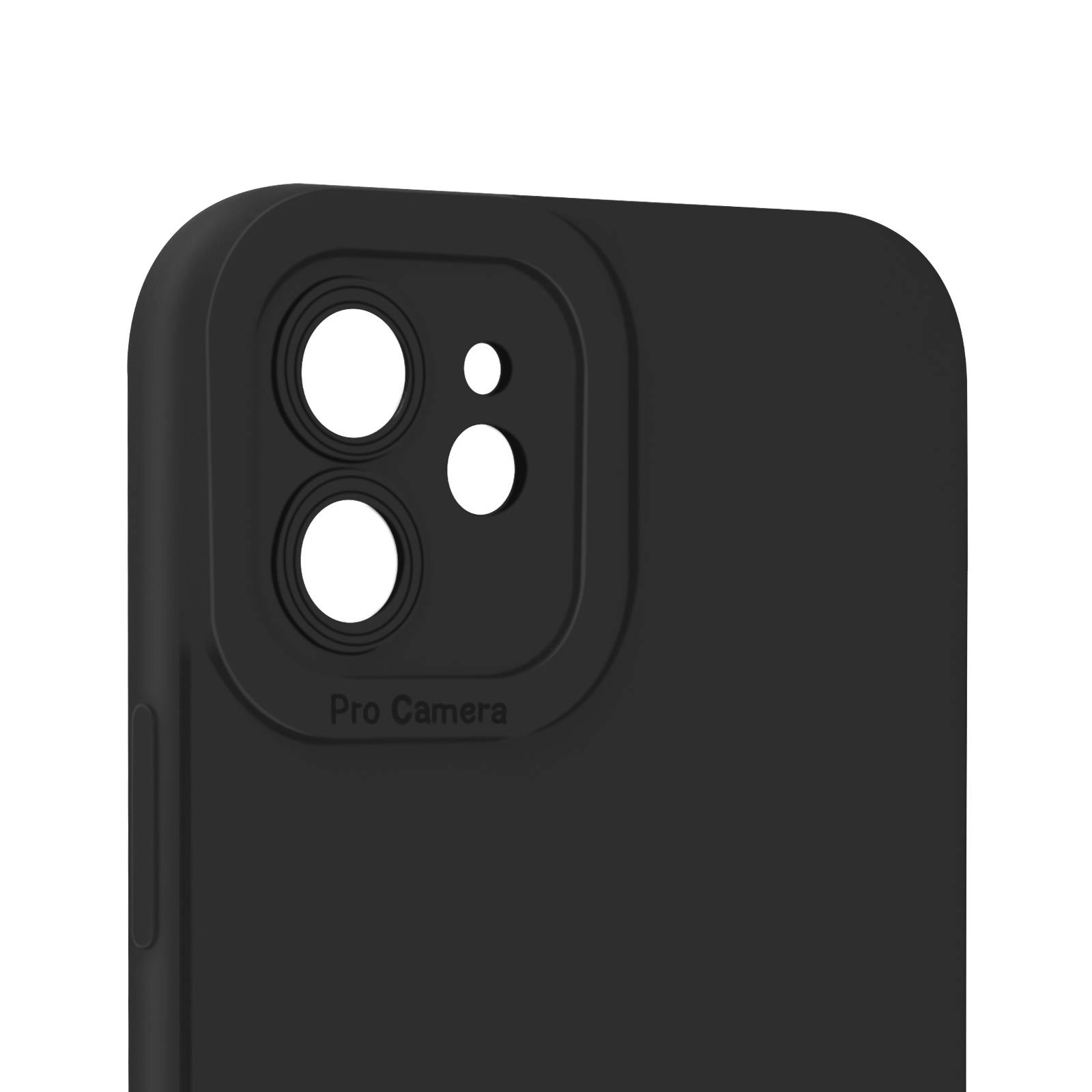 Coque pour iPhone 12 Silicone Mat Protection Caméra-1