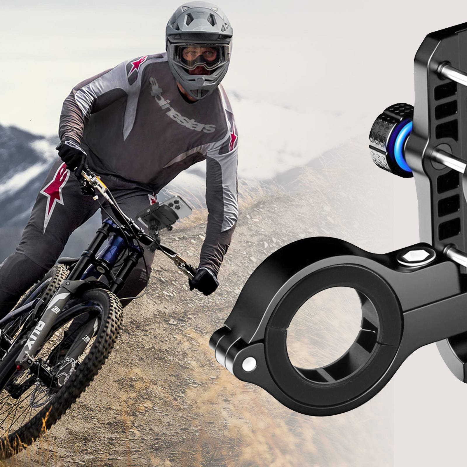 Support Smartphone Vélo 3mk ajustable Noir-3